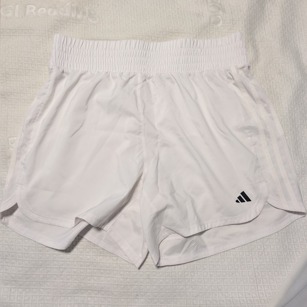 Adidas Women's White Sports Shorts